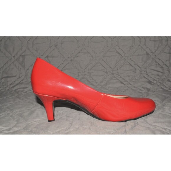 LifeStride Soft System Parigi Red Patent Pumps Heels Size 6.5W Women’s 2” Heel - Picture 5 of 10